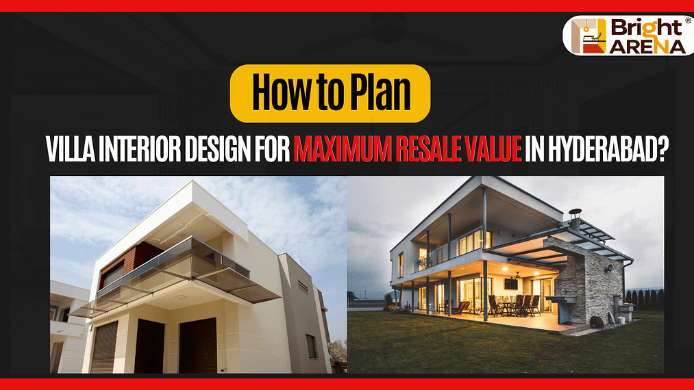 Modern villa exterior designs showcasing interior planning for maximum resale value in Hyderabad homes